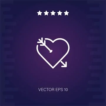 Heart vector icon Stock Illustration