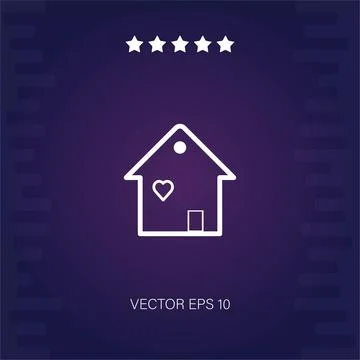 Heart vector icon Stock Illustration