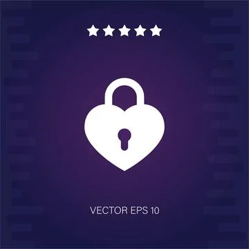 Heart vector icon Stock Illustration
