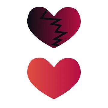 Heart vector icons Stock Illustration