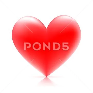 Heart vector illustration isolated on white background Illustration ...