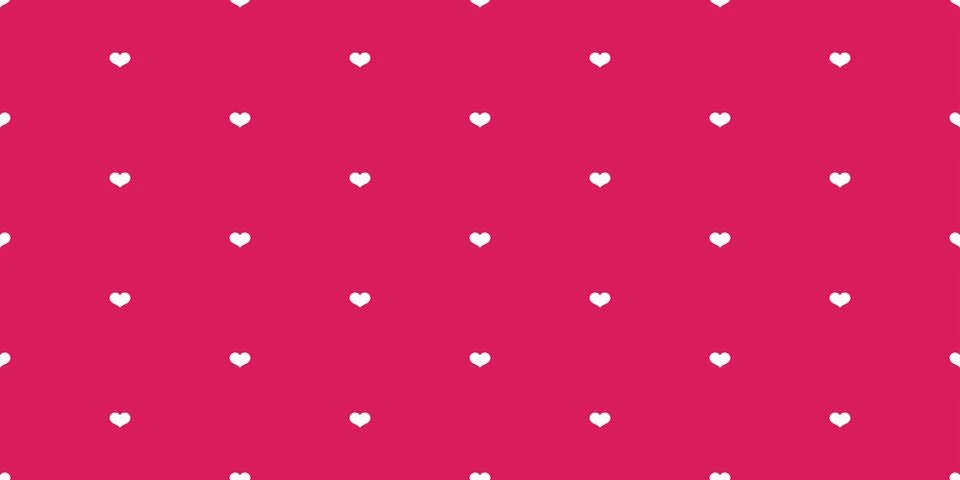 Heart vector valentine seamless pattern Mini wallpaper isolated background Stock Illustration