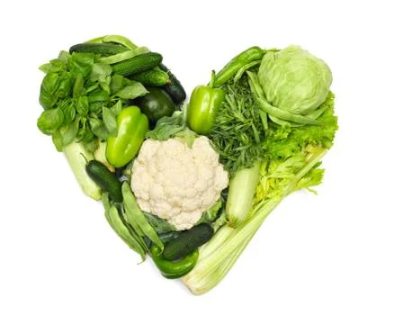 Heart of vegetables Stock-Fotos