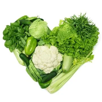 Heart of vegetables Stock-Fotos
