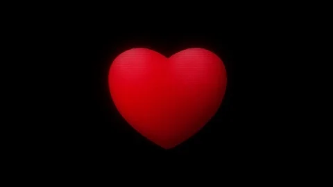 Heart vertical glitch interference on digital old led lcd computer tv screen Video stock 83303299