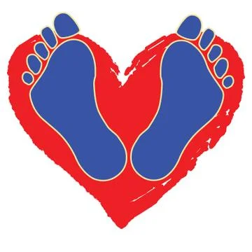 Heart Walk Stock Illustration