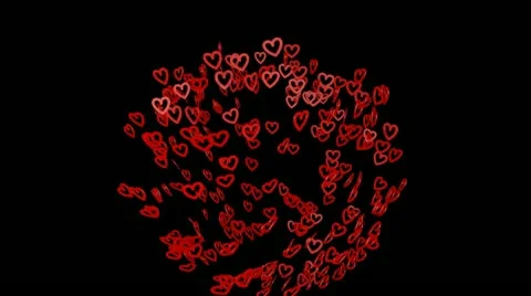 Heart wall from center up Stock Footage 10701939