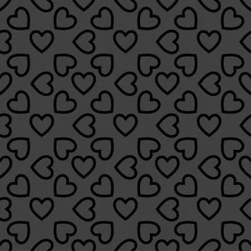 Heart web icon. flat design. Seamless pattern. 스톡 일러스트