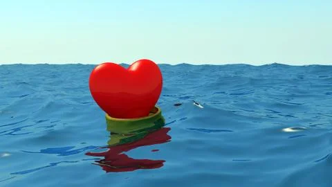 Heart in wedding ring Stock Illustration