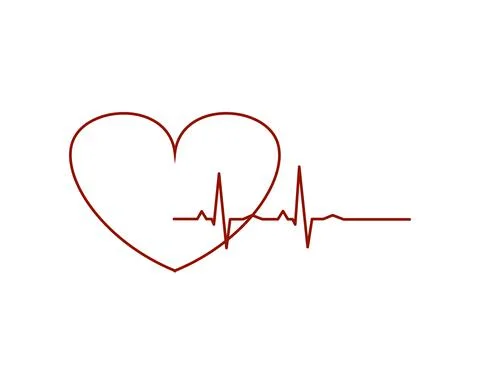 Heart on white background Stock Illustration
