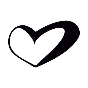 Heart on a white background Stock Illustration