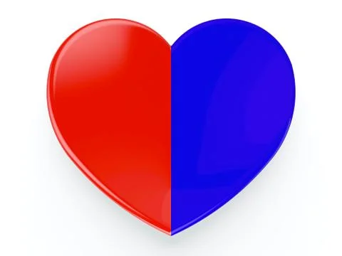 Heart on white Stock Illustration