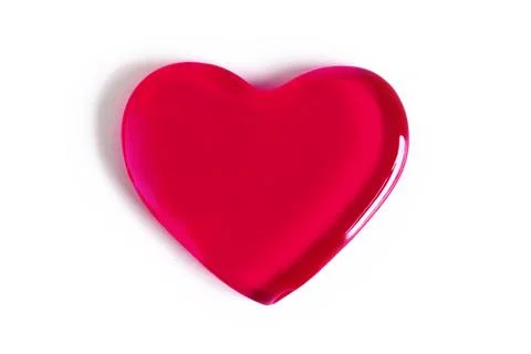 Heart on white Stock Photos