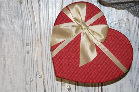 Heart on a white tree Stock Photos