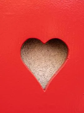 A heart on the window shutter Stock Photos
