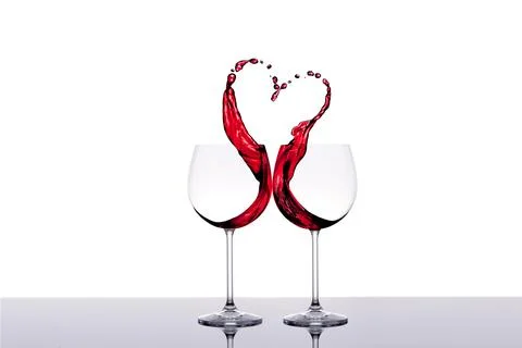 Heart of wine Stock Photos