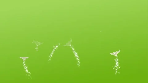 Heart wings effect background and 2d animation  Stock Footage 241680321