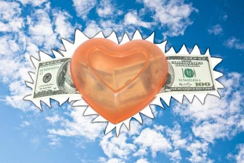 Heart with wings. Stock Illustration