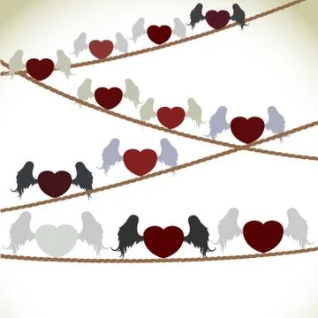 Heart with wings Stock Illustration