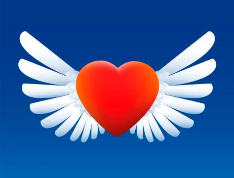 Heart With Wings Stock Illustration