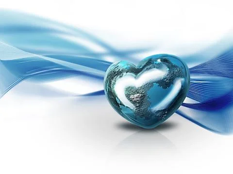 Heart of the world Stock Illustration