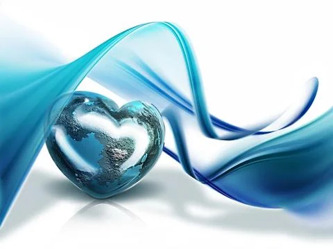 Heart of the world Stock Illustration