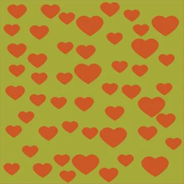 Heart with yellow background Stock Illustration