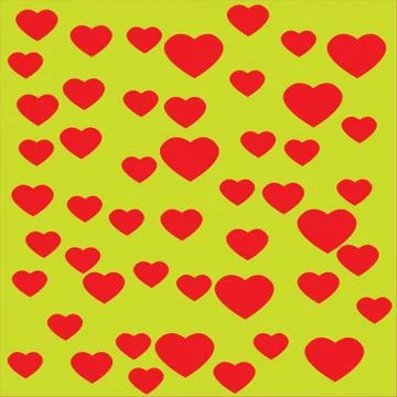 Heart with yellow background Stock Illustration