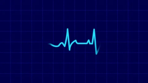 Heartbeat Background Blue Video stock 183354390