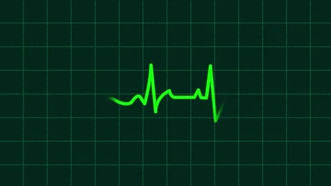 Heartbeat Background Green Stock Footage 183351695