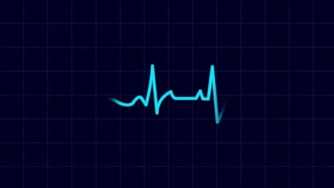 Heartbeat Background Navy Blue Stock Footage 183352230