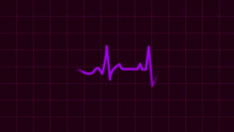 Heartbeat Background Purple Stock Footage 183352850