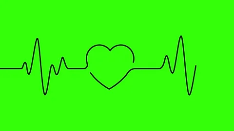 Heartbeat black Stock Footage 274307091