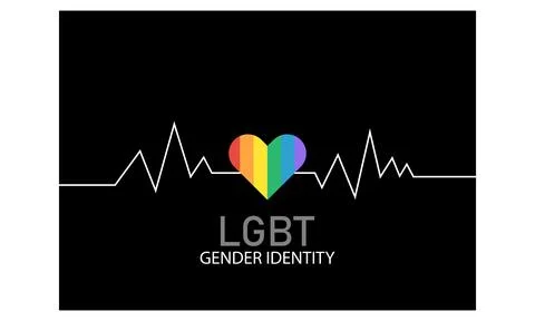 Heartbeat with caption Stock Illustration