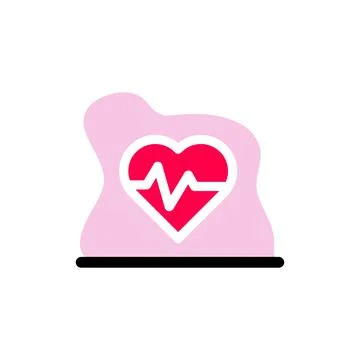 Heartbeat Conceptual Vector Icon Design Illustration Stock Illustration