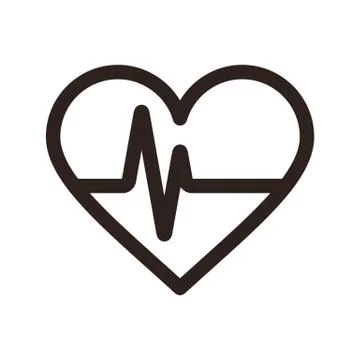 Heartbeat icon Stock Illustration