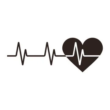 Heartbeat icon Illustrazione stock