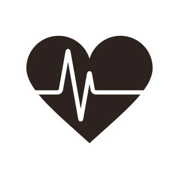 Heartbeat icon Stock Illustration