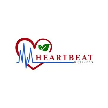 Heartbeat Icon Logo Design Template Stock Illustration