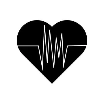 Heartbeat icon vector Stock Illustration