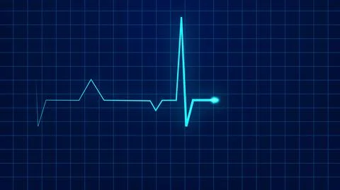 Heartbeat lines illustrator background created with computer graphics 스톡 일러스트