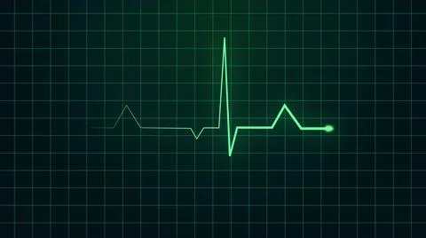 Heartbeat lines illustrator background created with computer graphics. Stock Illustration