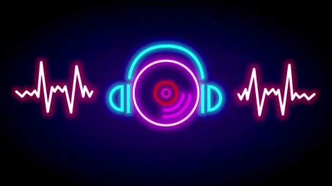 Heartbeat Neon Pulse Stock Footage 335633154