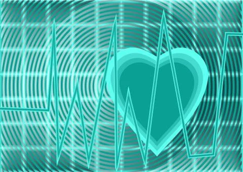 Heartbeat pulse Stock Illustration