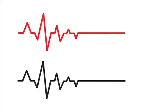 Heartbeat Pulse Lines Stock Illustration