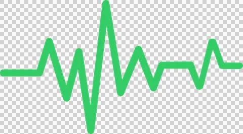 Heartbeat wave line イラスト素材