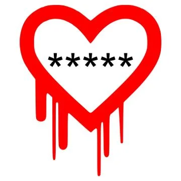 Heartbleed bug Stock Illustration