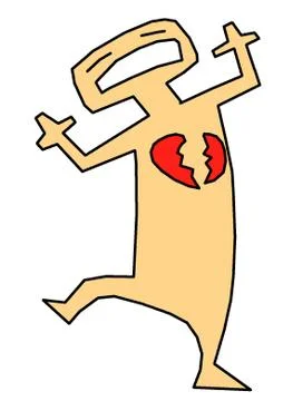 Heartbroken Stock Illustration