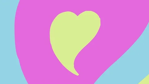 Hearted Icon 4K Video Stock Footage 196947484
