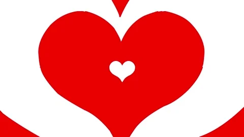 Hearted Icon 4K Video Stock Footage 196947497